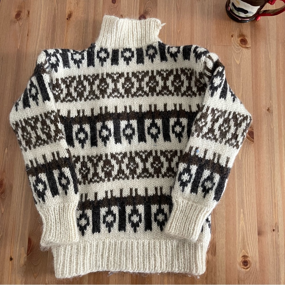 Hand knit sweater